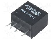 Converter: DC/DC; 3W; Uin: 4.5÷13.2V; Uout: 12VDC; Iout: 250mA; SIP TRACO POWER