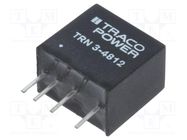 Converter: DC/DC; 3W; Uin: 36÷75V; Uout: 12VDC; Iout: 250mA; SIP TRACO POWER