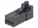 Connector: wire-board; black; plug; female; PIN: 3; Layout: 1x3; 5A TE Connectivity