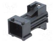 Connector: automotive; plug; male; JPT; PIN: 6; for cable; black TE Connectivity
