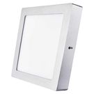 LED panel 225×225, attached, silver, 18W neutral white, EMOS