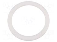Gasket; PTFE; Thk: 3mm; Øint: 32.1mm; Øout: 40.3mm; M32; white LAPP