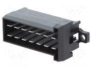 Connector: rectangular; socket; male; JPT; PIN: 14; straight; THT TE Connectivity