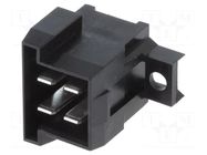 Connector: rectangular; socket; male; JPT; PIN: 4; straight; THT TE Connectivity