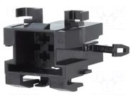 Connector: wire-wire; plug; male; JPT; PIN: 4; for cable; black; 2x2 TE Connectivity