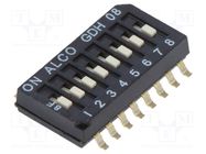 Switch: DIP-SWITCH; ON-OFF; 0.025A/24VDC; Pos: 2; -30÷85°C; SMT TE Connectivity