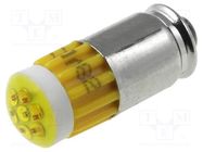 LED lamp; yellow; S5,7s; 28V; No.of diodes: 7; 140° CML INNOVATIVE TECHNOLOGIES