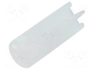 Spacer sleeve; LED; Øout: 6mm; ØLED: 5mm; L: 15.9mm; natural; UL94V-2 DREMEC