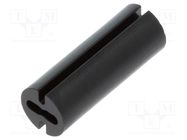 Spacer sleeve; LED; Øout: 4.8mm; ØLED: 3mm; L: 13mm; black; UL94V-0 DREMEC