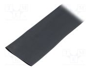 Heat shrink sleeve; glueless,flexible; 2: 1; 38mm; L: 10m; black TE Connectivity