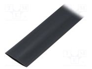 Heat shrink sleeve; glueless,flexible; 2: 1; 19mm; L: 10m; black TE Connectivity
