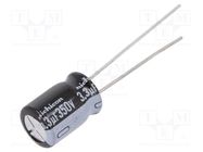 Capacitor: electrolytic; THT; 3.3uF; 350VDC; Ø8x11.5mm; ±20%; 1000h NICHICON