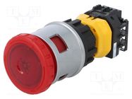 Switch: emergency stop; 30mm; Stabl.pos: 2; NC x2 + NO; red; LED IDEC
