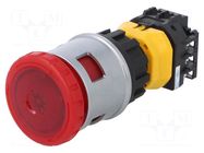 Switch: emergency stop; 30mm; Stabl.pos: 2; NC x2 + NO; red; LED IDEC