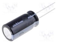 Capacitor: electrolytic; THT; 1uF; 450VDC; Ø8x11.5mm; Pitch: 3.5mm NICHICON