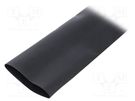 Heat shrink sleeve; glued; 4: 1; 52mm; L: 1.2m; black; polyolefine TE Connectivity