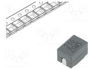 Inductor: wire; 210nH; Ioper: 50A; 0.29mΩ; 100kHz; -40÷125°C; ±10% KEMET