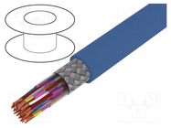 Wire; JE-LiYCY; 24x2x0.5mm2; PVC; light blue; 1kV,2kV; CPR: Eca LAPP