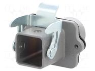 Enclosure for connectors: HDC; size 3A; Han® A; with latch; M20 HARTING