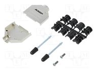 Metal backshell 15 way Top Entry-KIT TE Connectivity