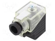 Connector: valve connector; plug; form A; 18mm; female; PIN: 4; 24V MURRELEKTRONIK