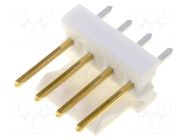 Connector: wire-board; socket; male; PIN: 4; MTA-100; straight; THT TE Connectivity