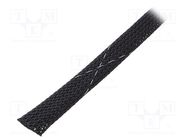 Polyester braid; ØBraid : 6.4÷19.1nom.12.7mm; polyetylene; black 