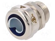 Straight terminal connector; Thread: metric,outside; brass; IP68 ANAMET EUROPE