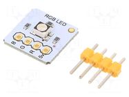 Module robotics: LED; 3.3÷5VDC; 13x13mm; 3528; Colour: RGB DFROBOT