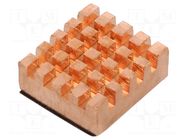 Heatsink; copper; 13.2x12.1mm; Arduino,Raspberry Pi; copper DFROBOT