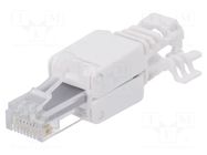 Connector: RJ45; plug; Cat: 6a; unshielded; 8p8c; 5÷6.5mm; RJ45 plug LOGILINK