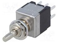 Switch: push-button; Pos: 2; DPDT; 3A/250VAC; ON-(ON); 18x12x11mm NKK SWITCHES