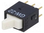 ROCKER; DPDT; Pos: 2; ON-ON; 0.01A/28VAC; 0.01A/28VDC; GW; -25÷55°C NKK SWITCHES