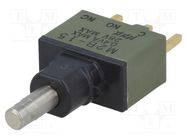 Switch: push-button; Pos: 2; SPDT; 1A/125VAC; 1A/30VDC; ON-(ON) NKK SWITCHES