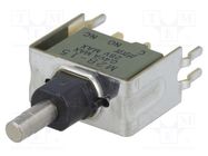 Switch: push-button; Pos: 2; SPDT; 1A/125VAC; 1A/30VDC; ON-(ON) NKK SWITCHES