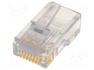 Connector: RJ45; plug; PIN: 8; 8p8c; for cable; IDC,crimped BEL FUSE