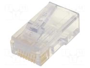 Connector: RJ45; plug; PIN: 8; 8p8c; for cable; IDC,crimped BEL FUSE