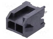 Connector: wire-board; socket; male; Minitek® Pwr 3.0; 3mm; PIN: 2 AMPHENOL COMMUNICATIONS SOLUTIONS