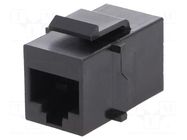 Coupler; Cat: 5; 8p8c; RJ45 socket,both sides ENCITECH