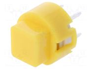 Switch: keypad; Pos: 2; SPST-NO; 0.01A/32VDC; yellow; THT; 1.3N; D6 C&K