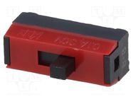 Switch: slide; Pos: 2; SPDT; 0.1A/30VDC; ON-ON; vertical; -15÷60°C NKK SWITCHES