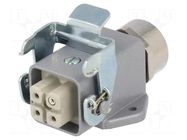 Connector: HDC; plug; female; EPIC KIT; PIN: 4; 23A; 400V; 3+PE; side LAPP