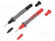 Measuring tip; 15A; red and black; Socket size: 4mm 