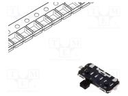 Switch: slide; Pos: 2; SPDT; 0.3A/6VDC; ON-ON; THT; Leads: for PCB C&K