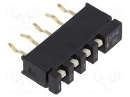 Switch: DIP-SWITCH; Poles number: 4; OFF-ON; 0.01A/5VDC; Pos: 2 C&K