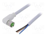 Connection lead; M8; PIN: 4; angled; 5m; plug; 30VAC; 7014; -25÷80°C MURR ELEKTRONIK