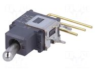 Switch: toggle; Pos: 2; SPDT; ON-OFF; 0.1A/28VAC; 0.1A/28VDC; A NKK SWITCHES