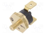 Sensor: thermostat; SPST-NC; 100°C; 16A; 250VAC; connectors 6,3mm TOMIC