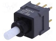 Switch: push-button; Pos: 2; DPDT; 0.01A/28VAC; 0.01A/28VDC; ON-ON NKK SWITCHES