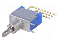 Switch: push-button; Pos: 2; SPDT; 0.01A/28VAC; 0.01A/28VDC; 1000MΩ NKK SWITCHES